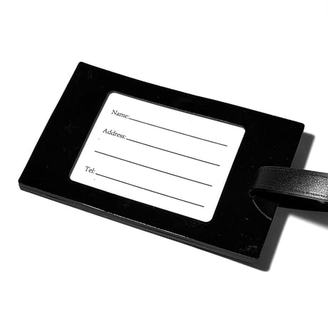 MOUNTAIN RESEARCH "Rubber Luggage Tag (Black)"