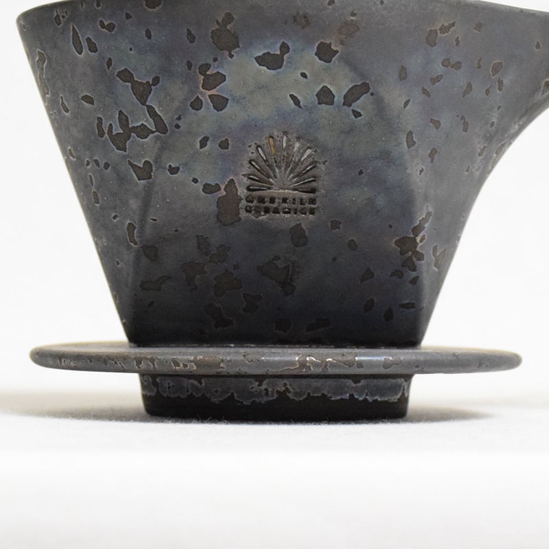 陶器 信水窯】足付花びら小鉢/L/ガラス釉/青 | 【丹波のイロドリ