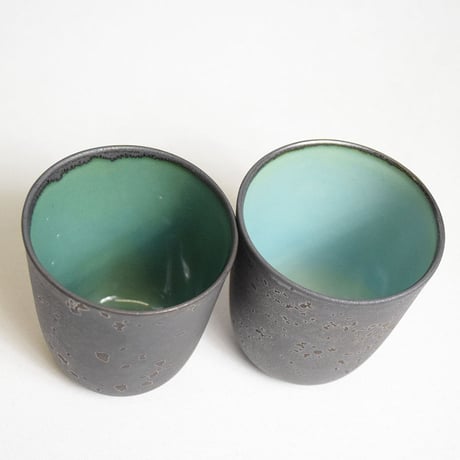 ONE KILN CERAMICS（ワンキルンセラミックス）"Petit Cup S (white/blue/yellow)"