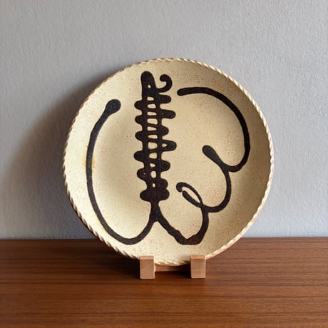 YANAGI POTTERY（柳窯）"スリップウェア / 尺皿（直径300mm）"