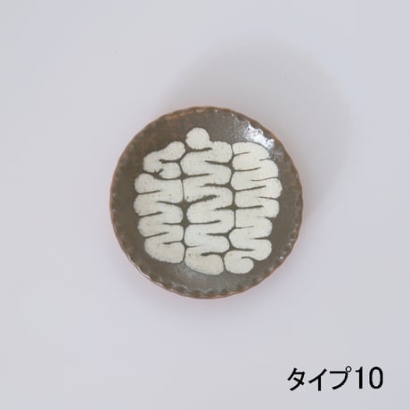 YANAGI POTTERY（柳窯）"スリップウェア / 豆皿（直径100mm）"