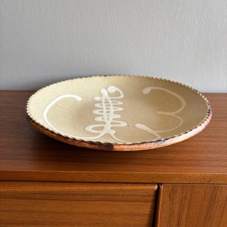 YANAGI POTTERY（柳窯）"スリップウェア / 尺皿（直径300mm）"