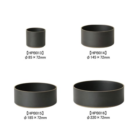 HASAMI PORCELAIN"Bowl-Tall φ145 ブラック(HPB014)"