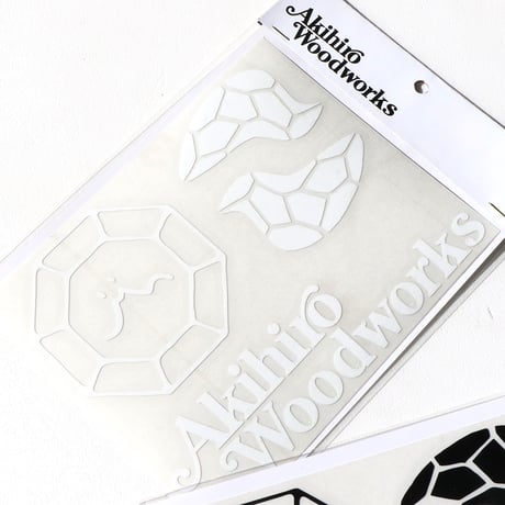 AkihiroWoodworks（アキヒロウッドワークス）"Sticker-SET(Black/White)"