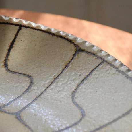 YANAGI POTTERY（柳窯）"インレイ / 7.5寸皿（直径230mm）"
