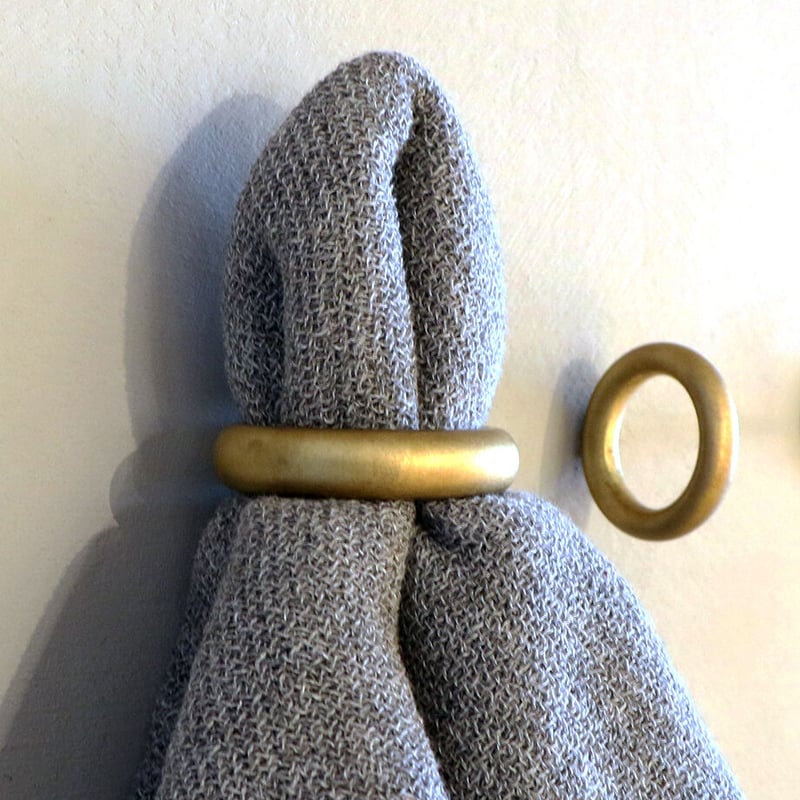 千葉工作所　Brass Hook & Brass Ring 計3個セット 千葉工作所 Brass Hook & Brass Ring 計3個セット 千葉工作所 Brass