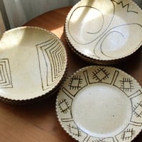 YANAGI POTTERY（柳窯）"インレイ / 7.5寸皿（直径230mm）"