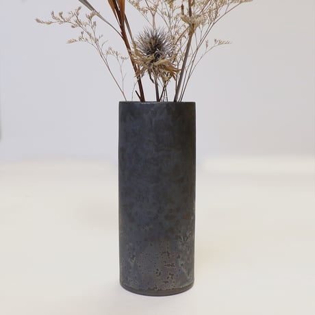 ONE KILN CERAMICS（ワンキルンセラミックス）"Cylinder Vase（Ash） φ85×H205"