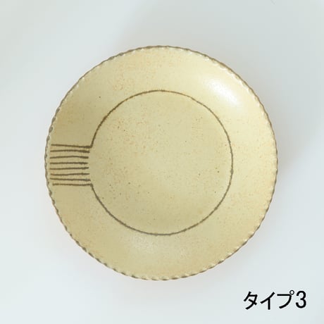 YANAGI POTTERY（柳窯）"インレイ / 7.5寸皿（直径230mm）"