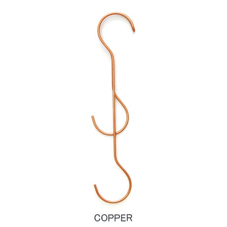FORM×amabro"S字フック ダブル L (BRASS,COPPER)"