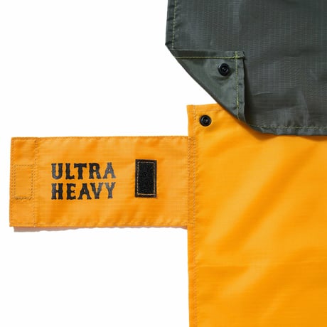 ULTRA HEAVY（ウルトラヘビー）"折りたたみピクニックシート(OLIVE/YELLOW)"