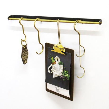 FORM×amabro"S字フック シングル S (BRASS,COPPER)"