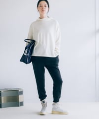 -M-［medium］スーパーウールパンツ Phoebe / チャコールグレー