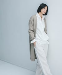 -M-［medium］リネンネルパンツ Ines / サンド
