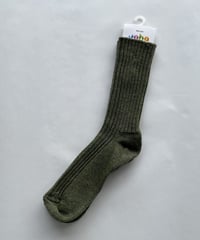 ［joha］ウールソックス / モス_60016