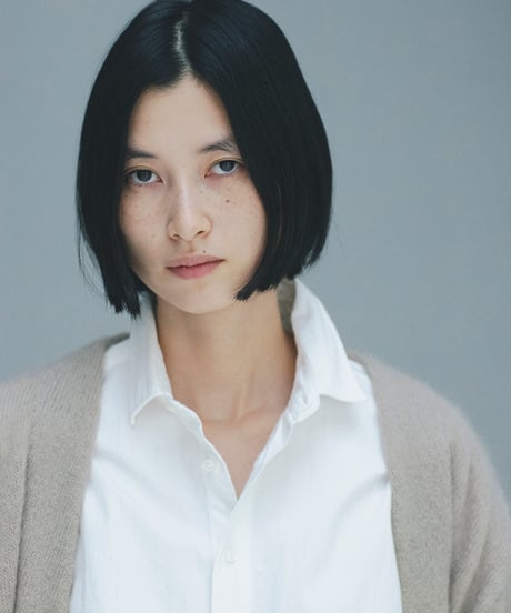 -M-［medium］モヘアロングカーディガン Amber / ベージュ