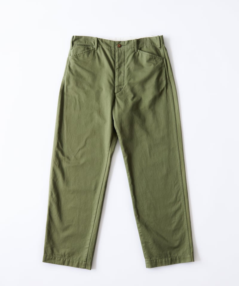 はと　SP チノクロスワイドパンツ　カーキ M-［medium］チノクロスパンツ Teddy / カーキグリーン | days