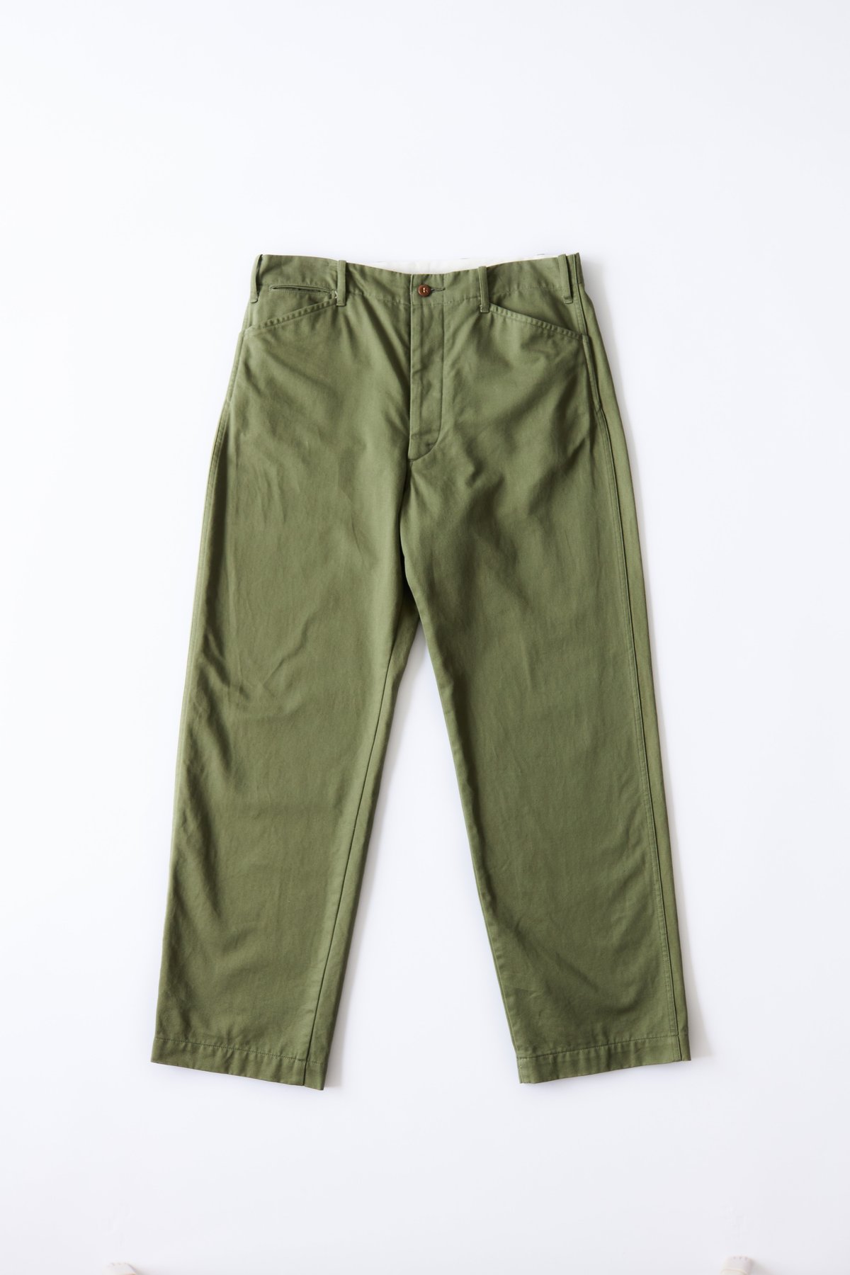 M-［medium］チノクロスパンツ Teddy / カーキグリーン | days