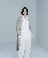 -M-［medium］モヘアロングカーディガン Amber / ベージュ