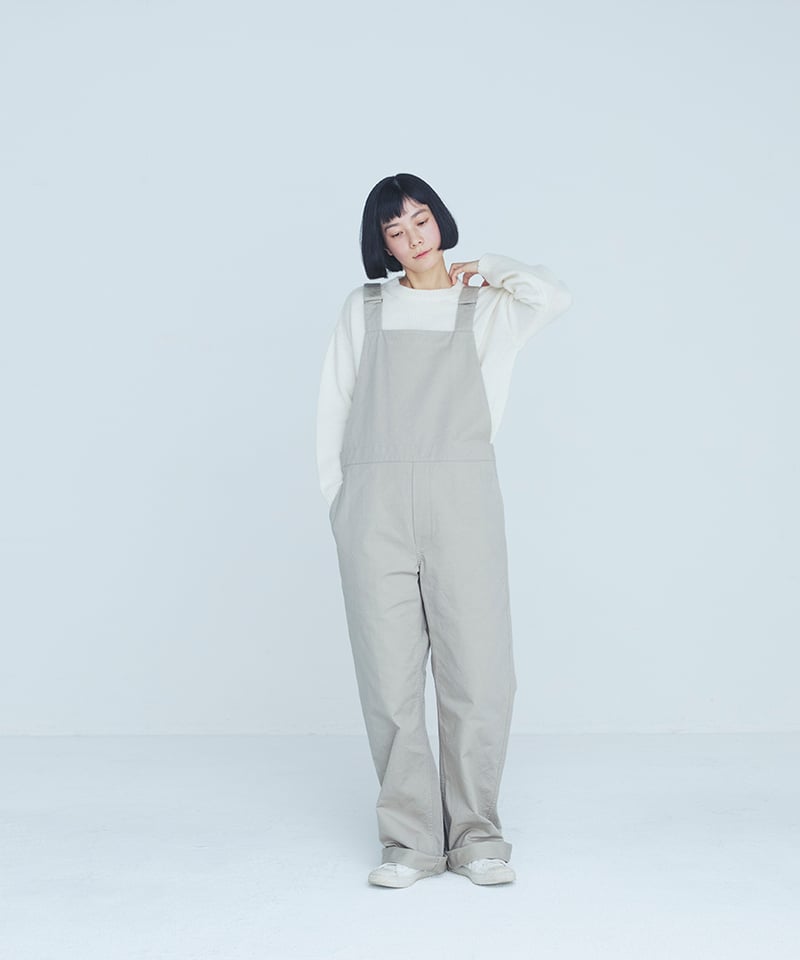 M-［medium］オーバーオール Hilary2 / グレーベージュ | days
