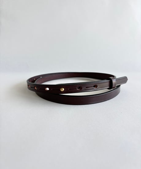 ［Martin Faizey］ 0.5inch Light Weight Bridle Stud Belt