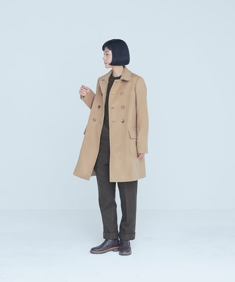 -M-［medium］ライトニットプルオーバー Alberta / カーキブラウン