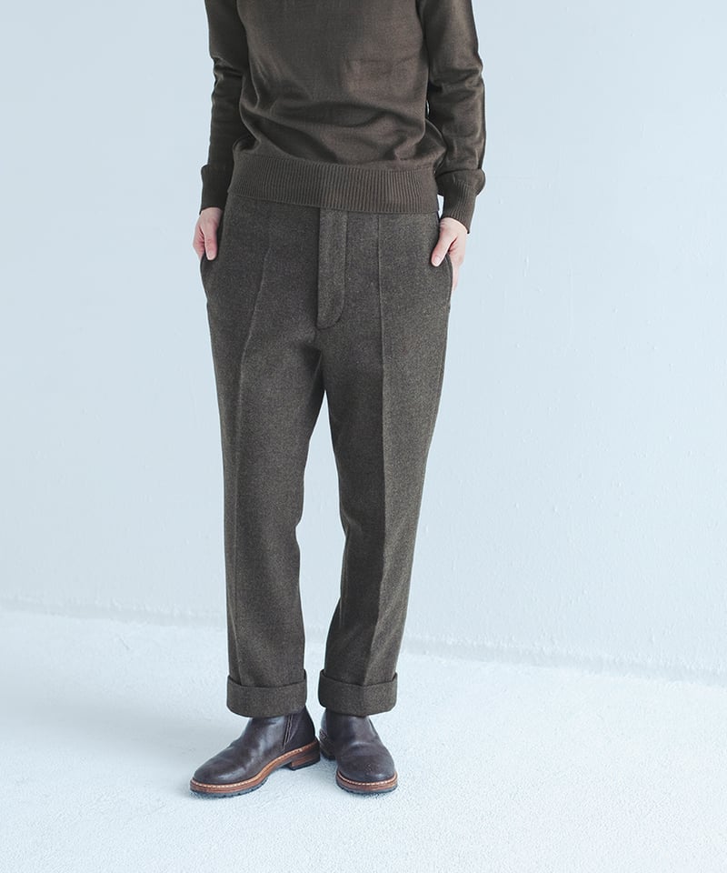 M-［medium］ツィードパンツ Jane / カーキブラウン | days