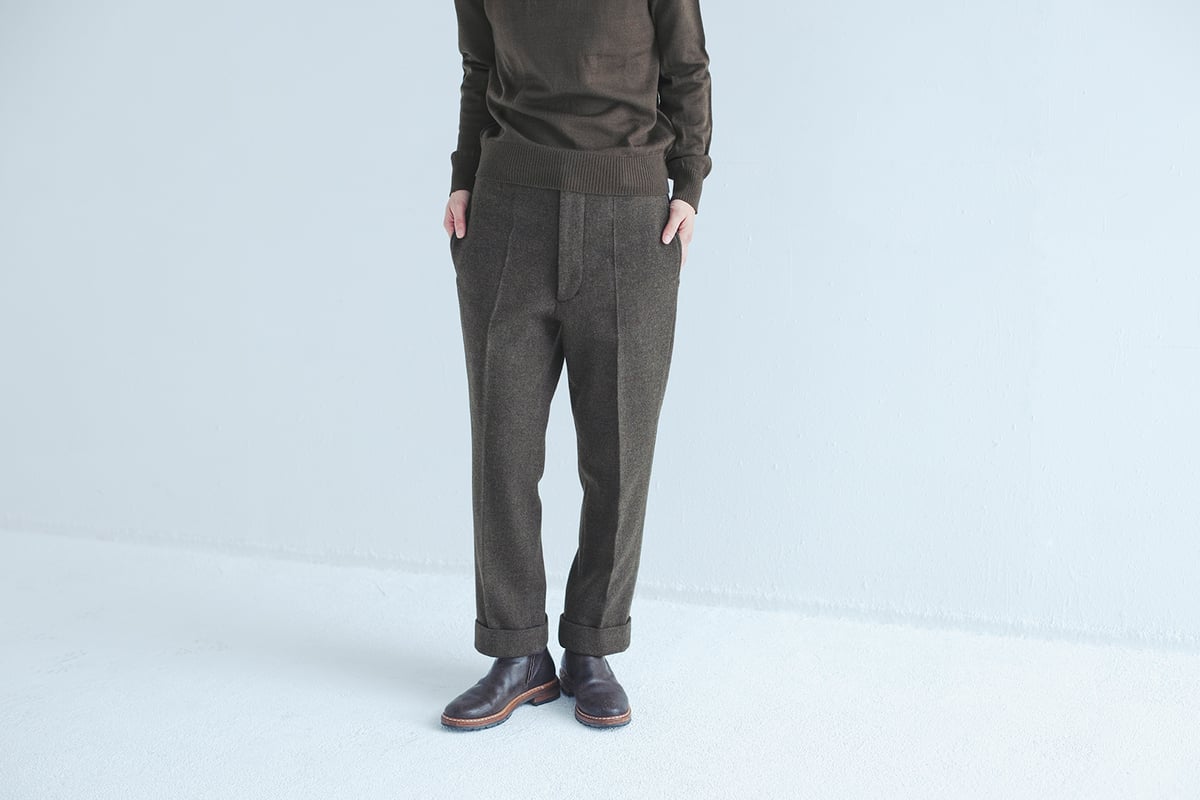 M-［medium］ツィードパンツ Jane / カーキブラウン | days