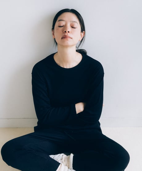 -M-［medium］ロングスリーブTシャツ LST / ネイビー