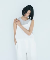 -M-［medium］シルクトップス Ellie / アイスグレー