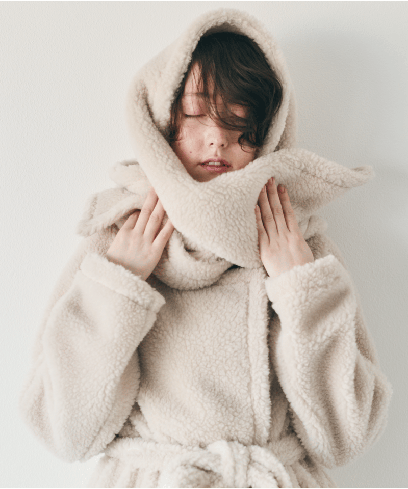 M- ［medium］ウールボアストール Matilda / ライトベージュ | days