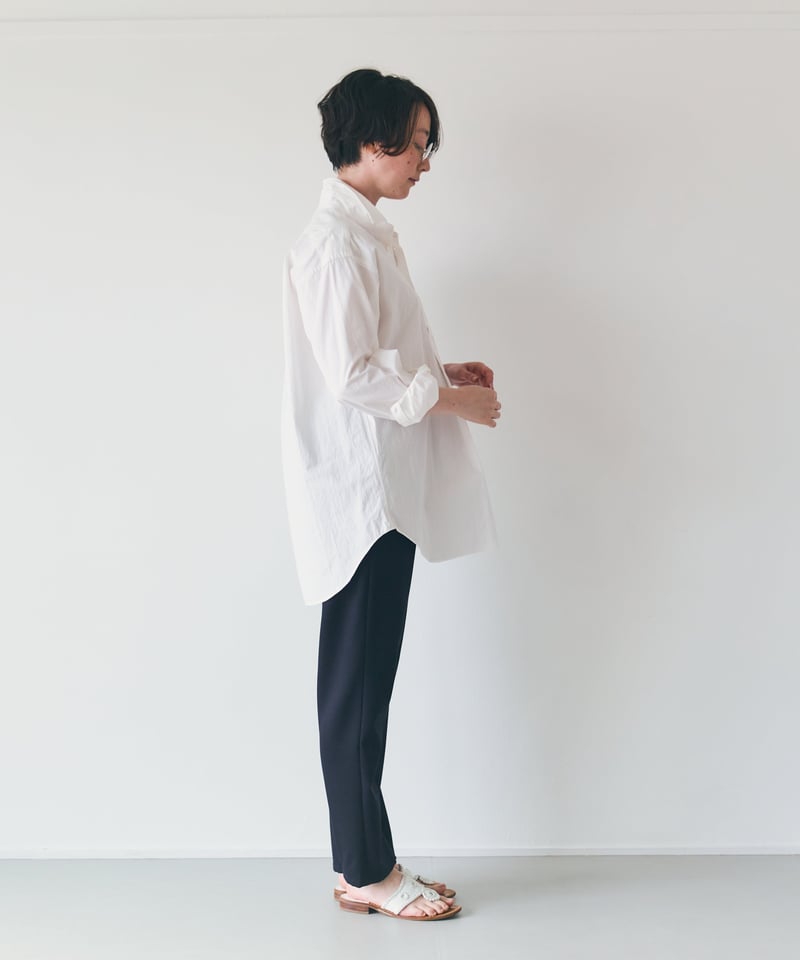 M-［medium］プルオーバーシャツ zoe / ホワイト | days 