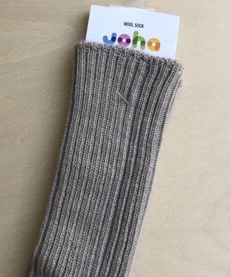 ［joha］ウールソックス / ベージュ_65443