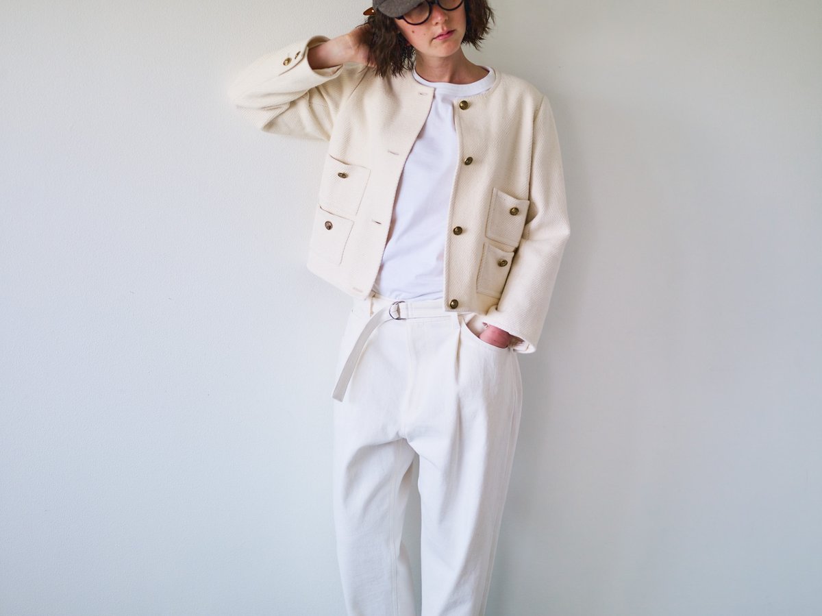 M-［medium］セルヴィッジデニムパンツ Joanne / オフホワイト | days 