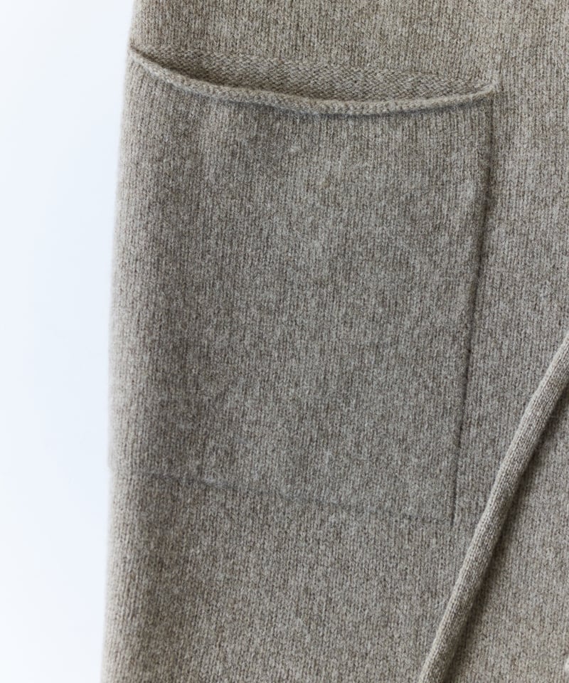 M-［medium］ウールカシミヤロングジレ Vervain / ベージュ | days