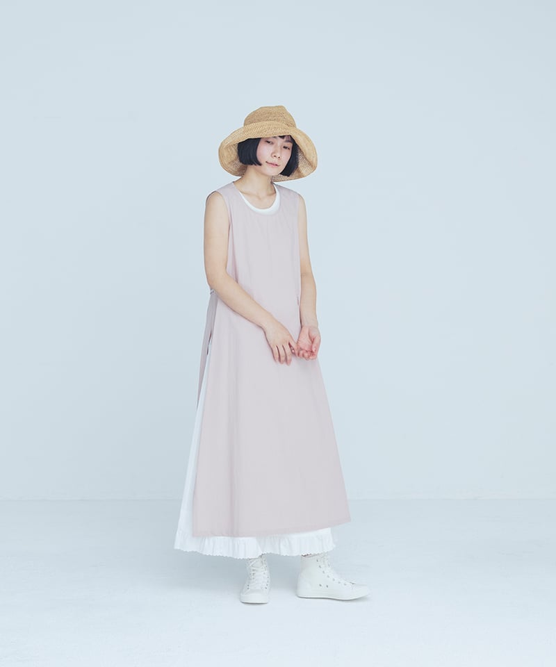 New BABY ヘムスカラップスカート（オフホワイト） 6/中旬～下旬頃発送予定！裾スカラップ 異素材 ヘム ペプラム