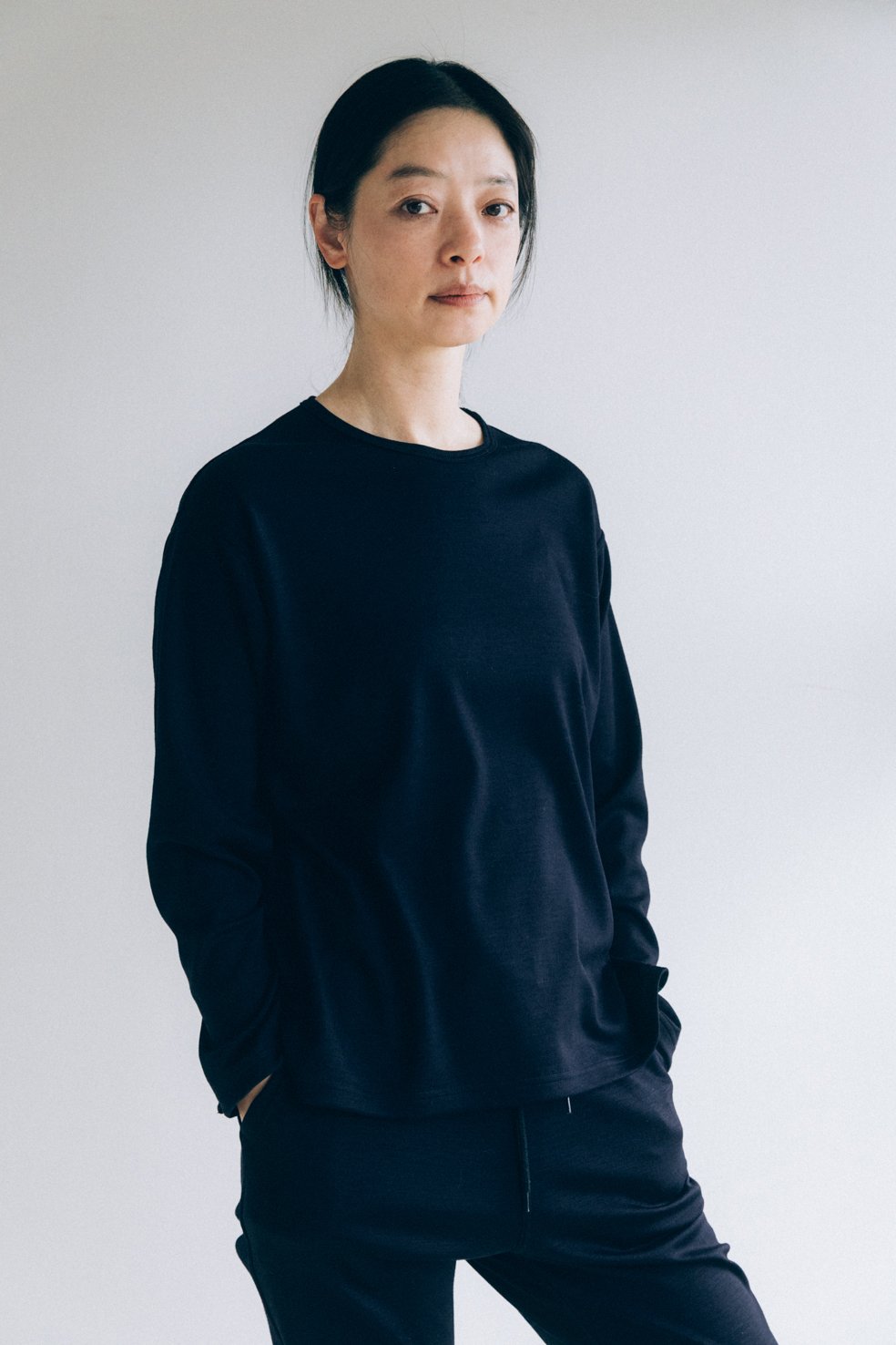 M-［medium］ロングスリーブTシャツ LST / ネイビー | days