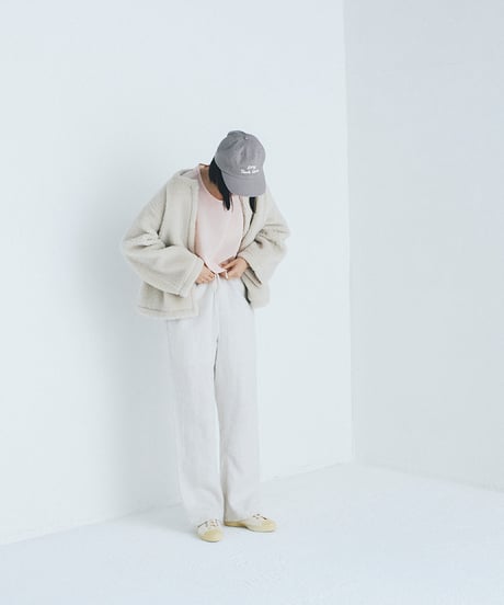-M-［medium］リネンネルパンツ Ines / サンド