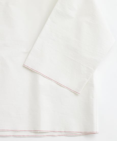 -M-［medium］セルヴィッジホースクロスプルオーバー Ginger / ホワイト