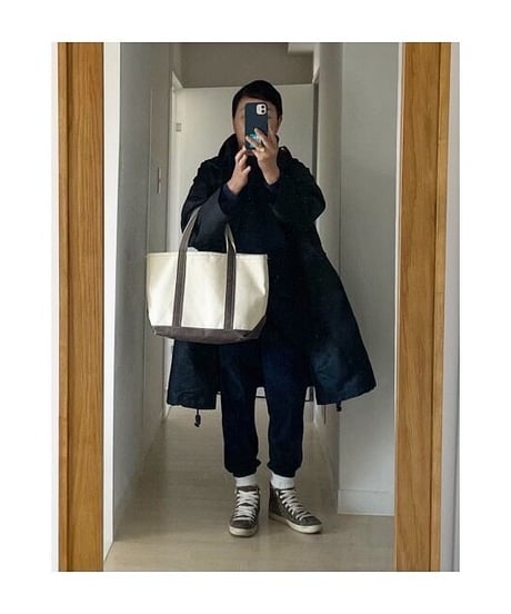 -M-［medium］スーパーウールパンツ  Phoebe / ネイビー
