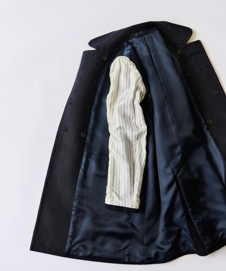 -M-［medium］ウールコート M coat / ネイビー