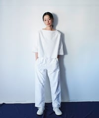 -M-［medium］コットンネルパンツ Nell / ホワイト