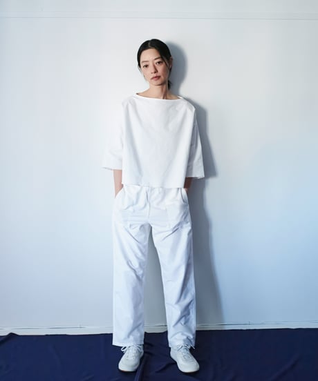 -M-［medium］コットンネルパンツ Nell / ホワイト