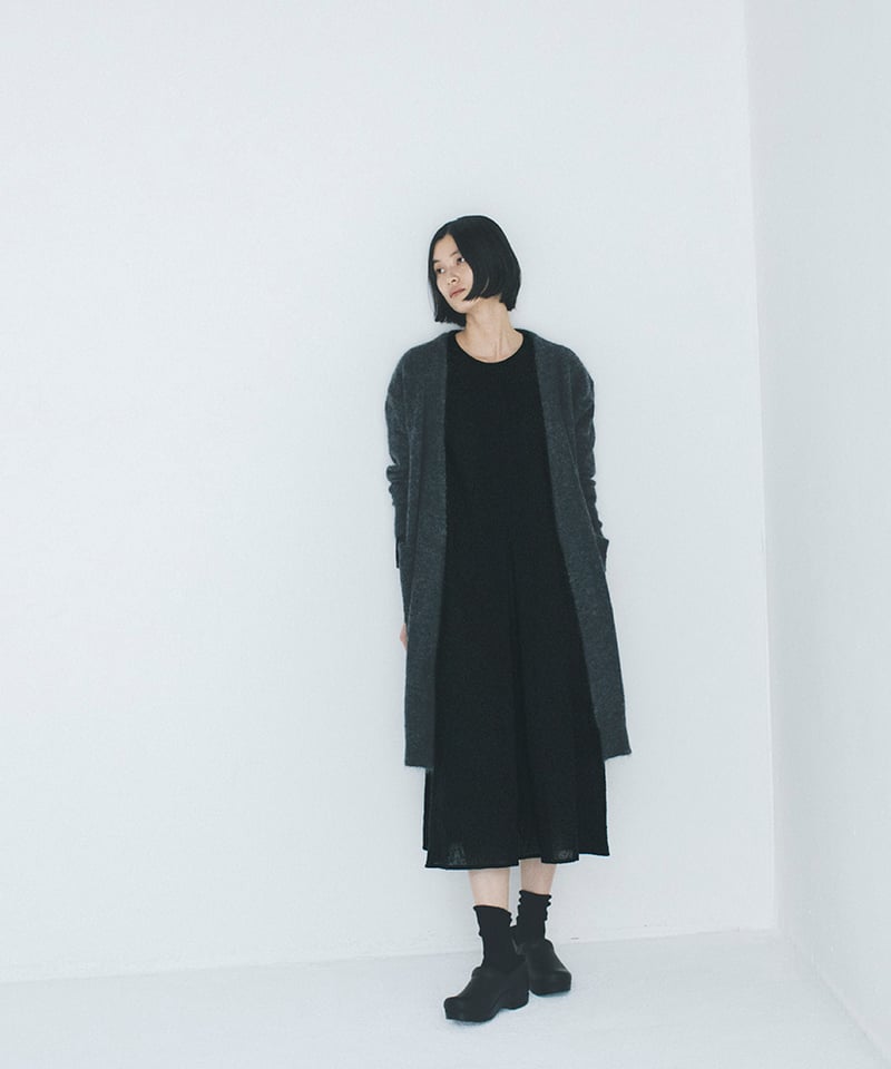 POINTLIGNE ポワンリーニュ ウールガーゼワンピース M-［medium］ウールガーゼワンピース Abbie / ブラック | days