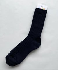 ［joha］ウールソックス / ネイビー_60013