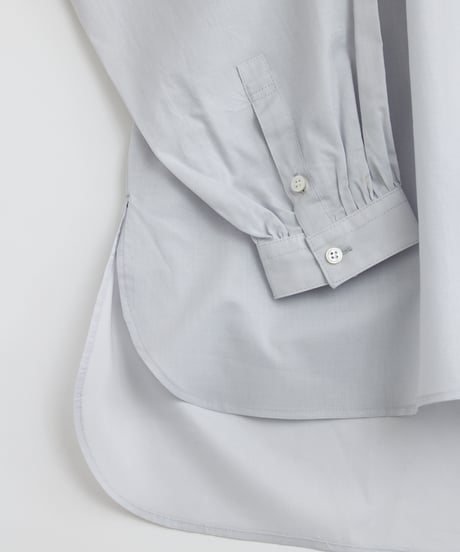 -M-［medium］コットンシャーリングシャツ Sarah / グレー