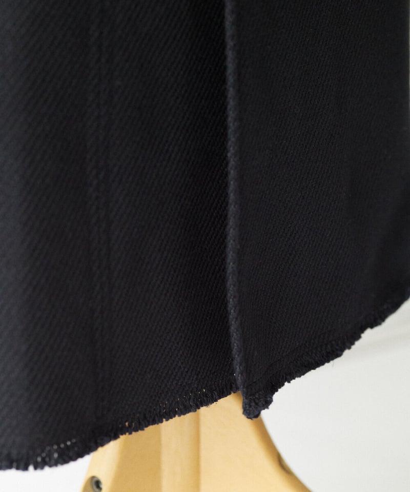 M-［medium］コットンツィードラップスカート margot / ブラック | days