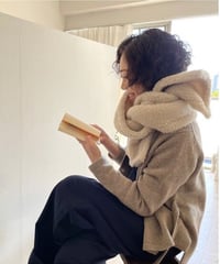 -M- ［medium］ウールボアストール Matilda / ライトベージュ