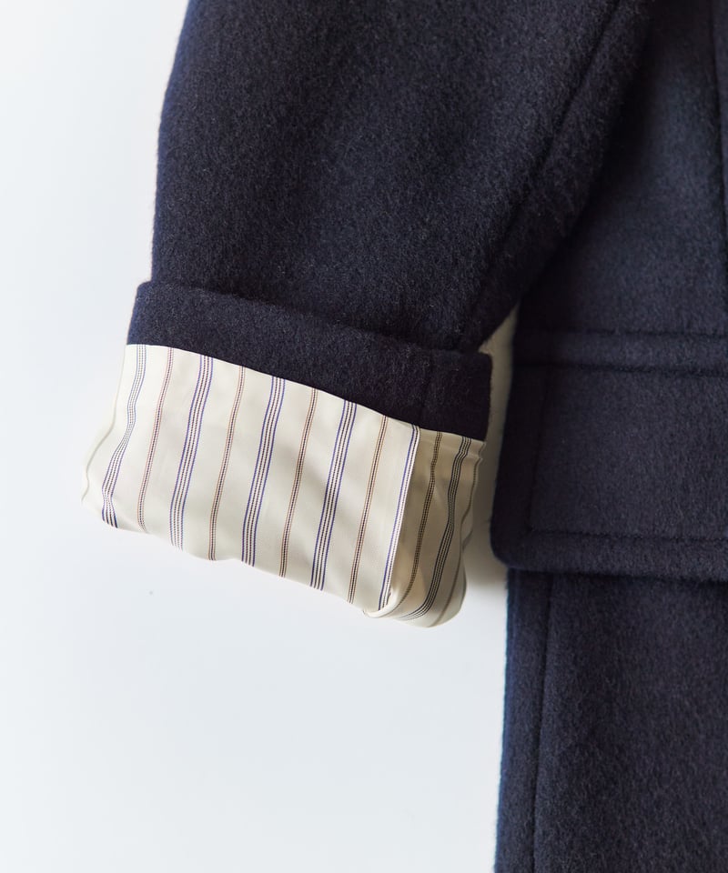 男子　ウール ネイビーコート サイズM 小さいサイズのウールチェスターコート（ネイビー / XSサイズ