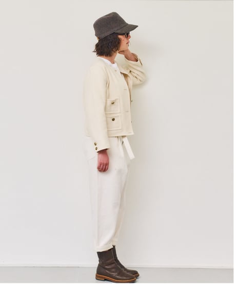 -M-［medium］セルヴィッジデニムパンツ Joanne / オフホワイト